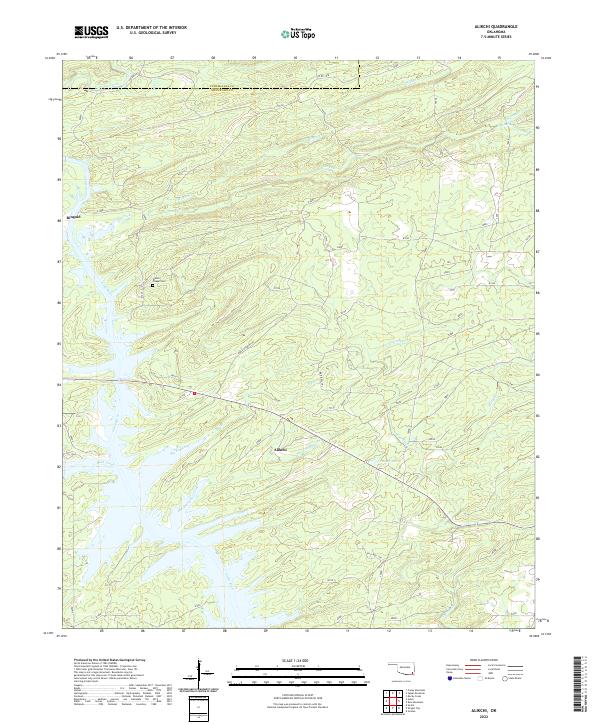 Alikchi, OK — USGS 7.5-minute topo (2022)