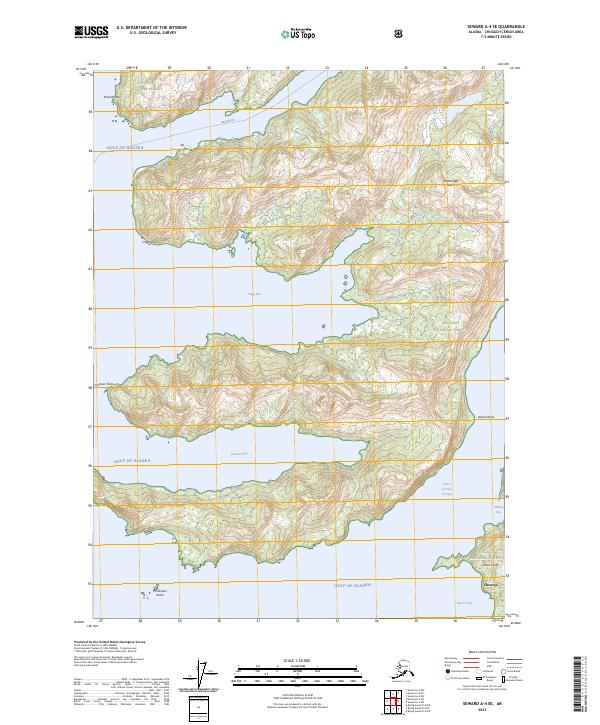 Seward A-4 SE, AK — USGS 7.5-minute topo (2023)