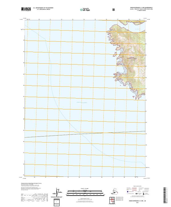 Dixon Entrance C-3 NW, AK — USGS 7.5-minute topo (2021)
