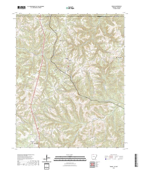 Omaha, AR-MO — USGS 7.5-minute topo (2024)