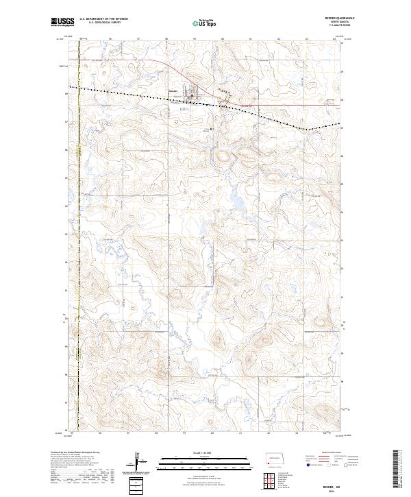 Reeder, ND — USGS 7.5-minute topo (2024)