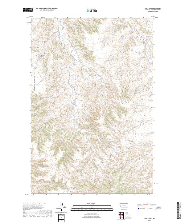 Smith Creek, MT — USGS 7.5-minute topo (2024)