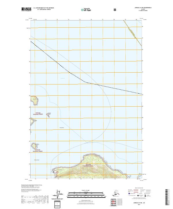 Juneau A-5 NE, AK — USGS 7.5-minute topo (2021)
