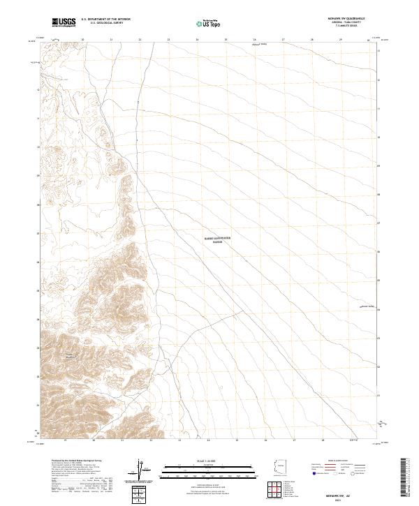 Mohawk SW, AZ — USGS 7.5-minute topo (2021)
