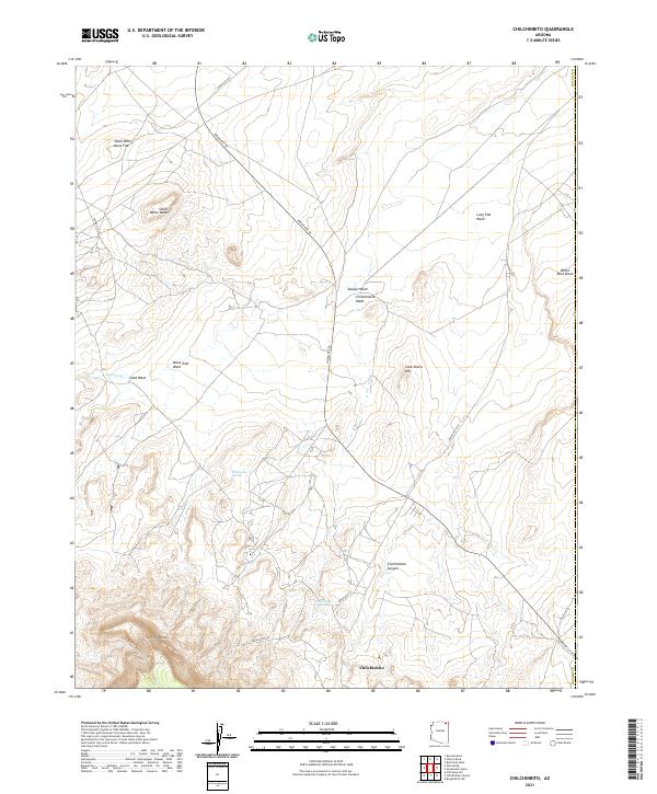 Chilchinbito, AZ — USGS 7.5-minute topo (2021)