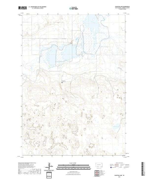 Phantom Lake, SD — USGS 7.5-minute topo (2021)