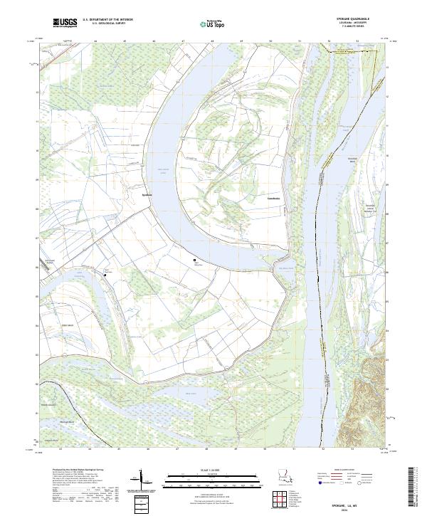 Spokane, LA-MS — USGS 7.5-minute topo (2024)