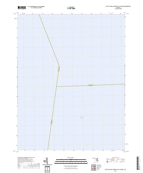 East of Point Lookout (All Water), MD — USGS 7.5-minute topo (2023)