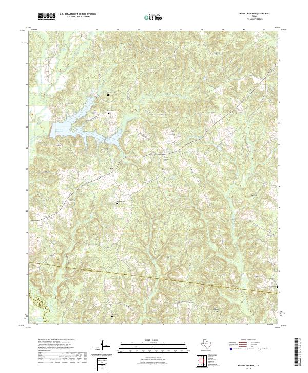 Mount Herman, TX — USGS 7.5-minute topo (2022)