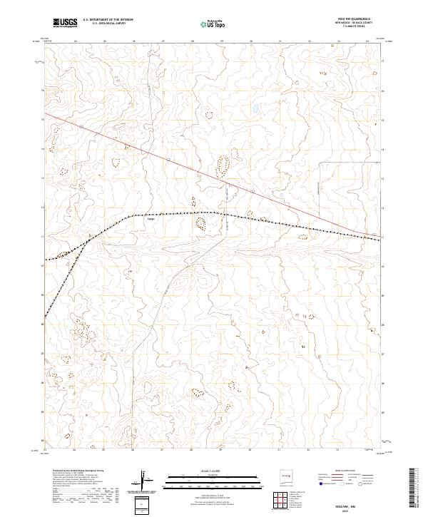 Yeso NW, NM — USGS 7.5-minute topo (2023)