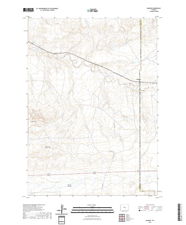 Madden, WY — USGS 7.5-minute topo (2021)