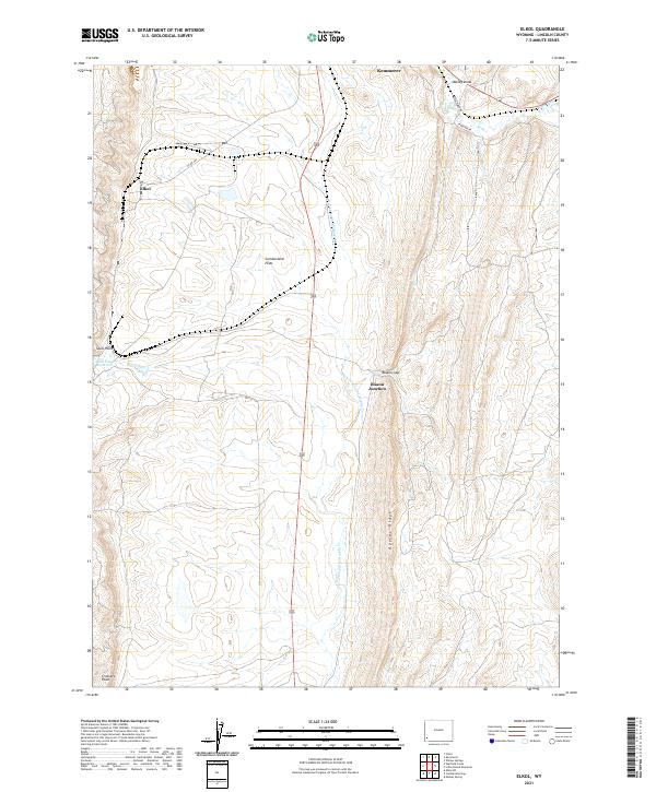 Elkol, WY — USGS 7.5-minute topo (2021)
