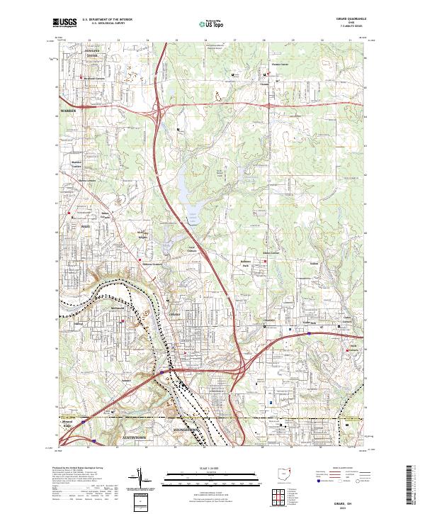 Girard, OH — USGS 7.5-minute topo (2023)