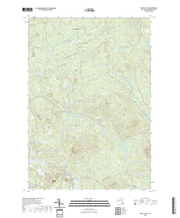 Santa Clara, NY — USGS 7.5-minute topo (2023)