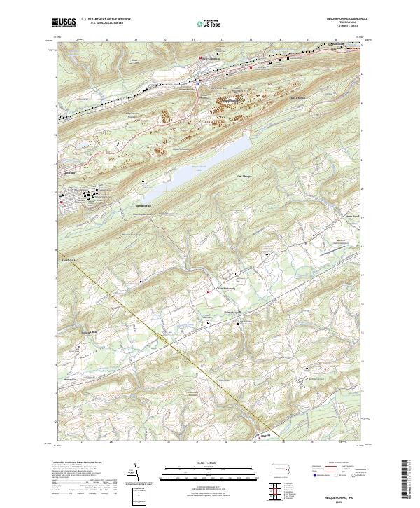 Nesquehoning, PA — USGS 7.5-minute topo (2023)