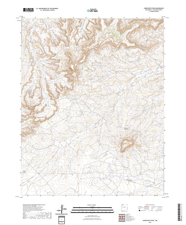 Huerfanito Peak, NM — USGS 7.5-minute topo (2023)