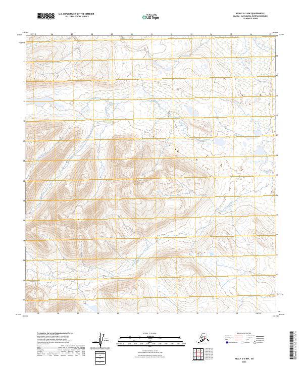 Healy A-3 NW, AK — USGS 7.5-minute topo (2024)