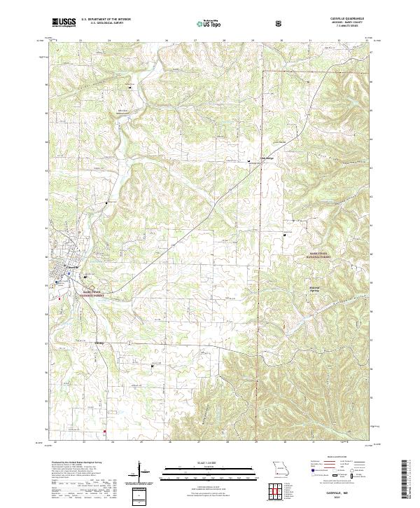 Cassville, MO — USGS 7.5-minute topo (2021)