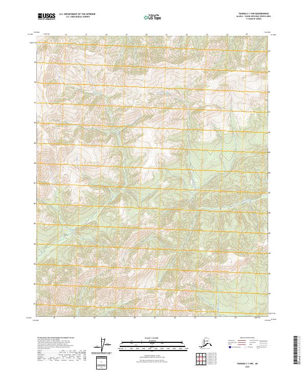 Tanana C-1 NW, AK — USGS 7.5-minute topo (2023)