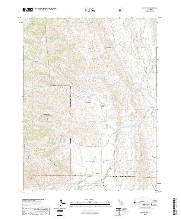 Stonyford, CA — USGS 7.5-minute topo (2022)
