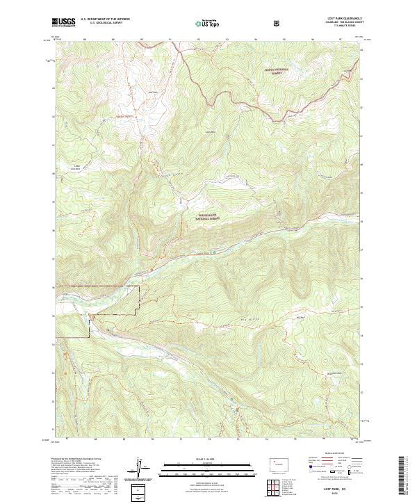 Lost Park, CO — USGS 7.5-minute topo (2022)