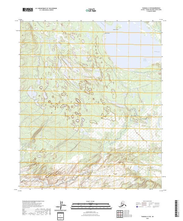 Tanana A-4 SW, AK — USGS 7.5-minute topo (2023)