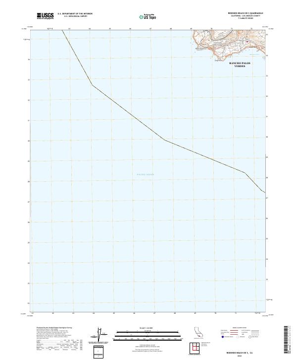 Redondo Beach OE S, CA — USGS 7.5-minute topo (2022)
