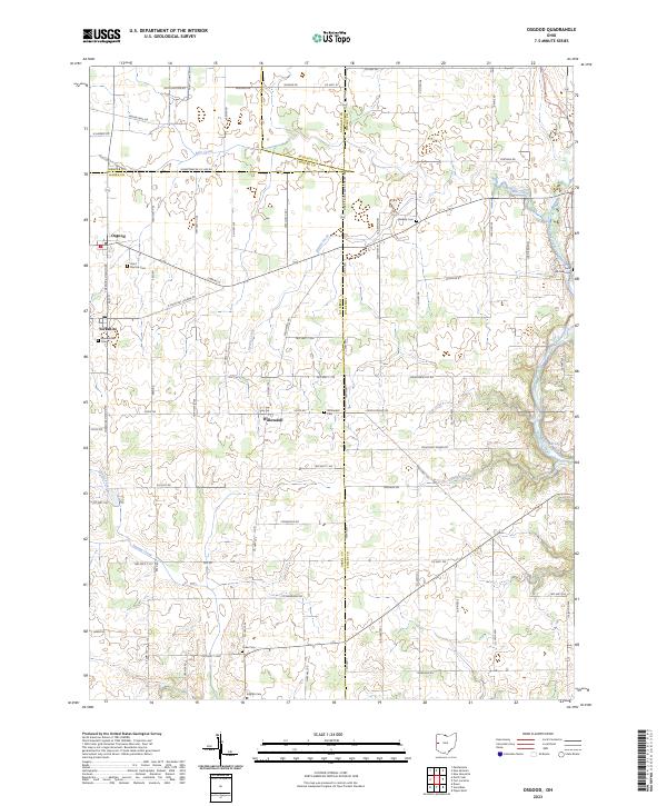 Osgood, OH — USGS 7.5-minute topo (2023)
