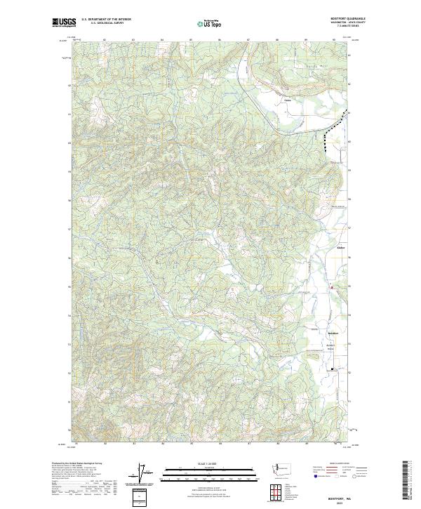 Boistfort, WA — USGS 7.5-minute topo (2023)