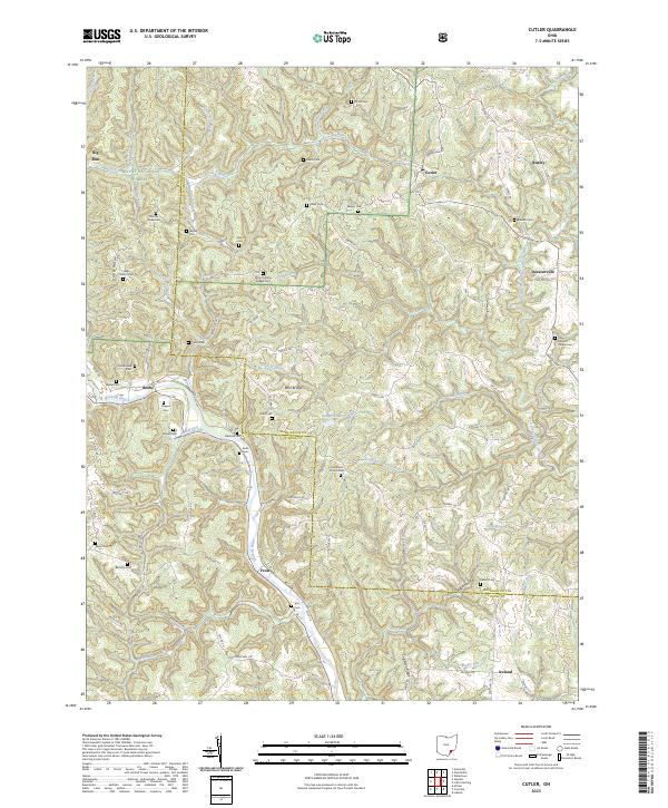 Cutler, OH — USGS 7.5-minute topo (2023)