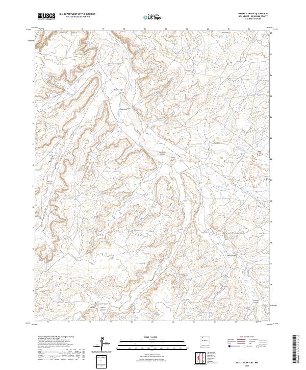 Tafoya Canyon, NM — USGS 7.5-minute topo (2023)