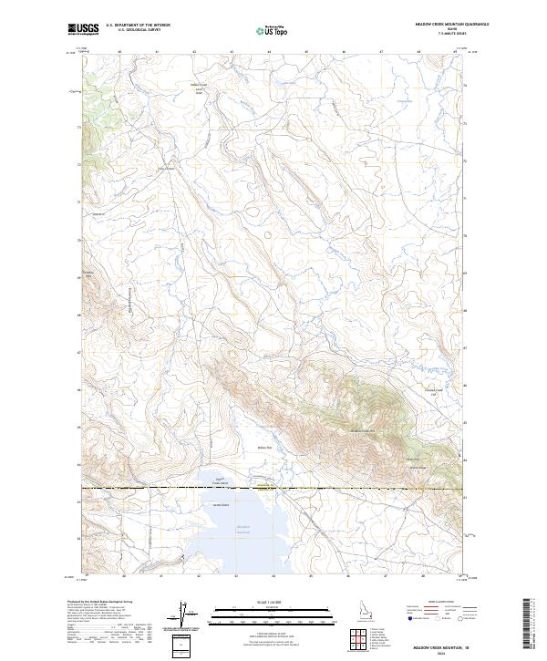 Meadow Creek Mountain, ID — USGS 7.5-minute topo (2024)