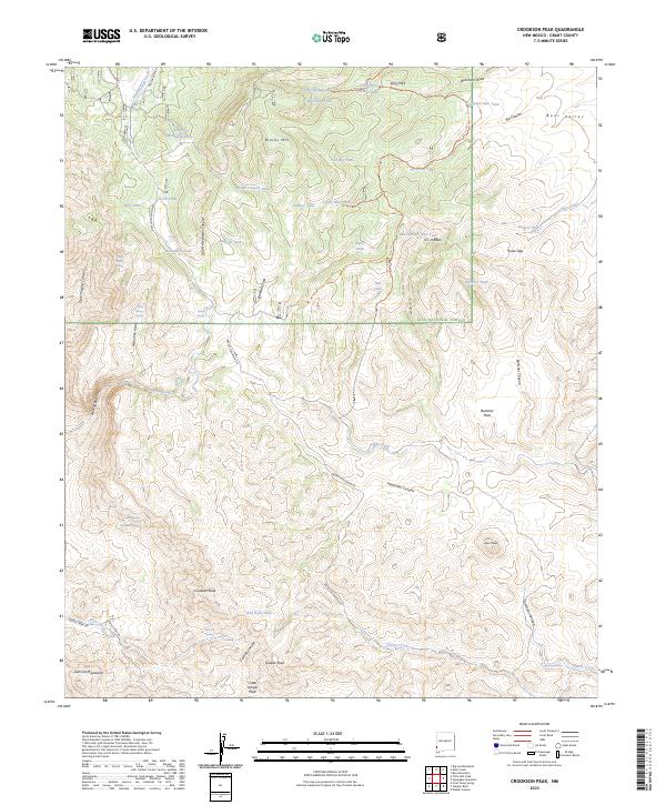Crookson Peak, NM — USGS 7.5-minute topo (2023)