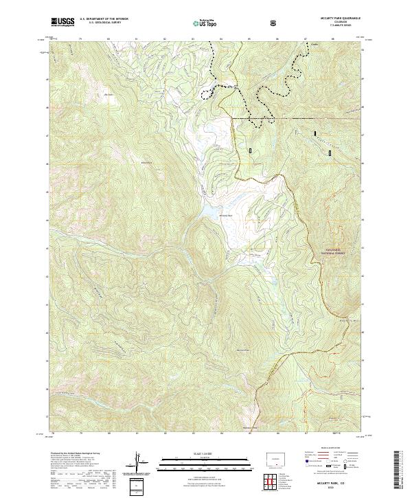McCarty Park, CO — USGS 7.5-minute topo (2022)