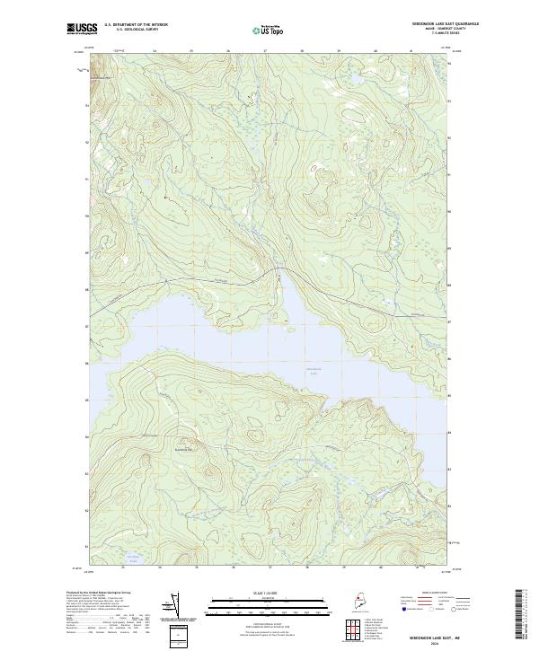 Seboomook Lake East, ME — USGS 7.5-minute topo (2024)