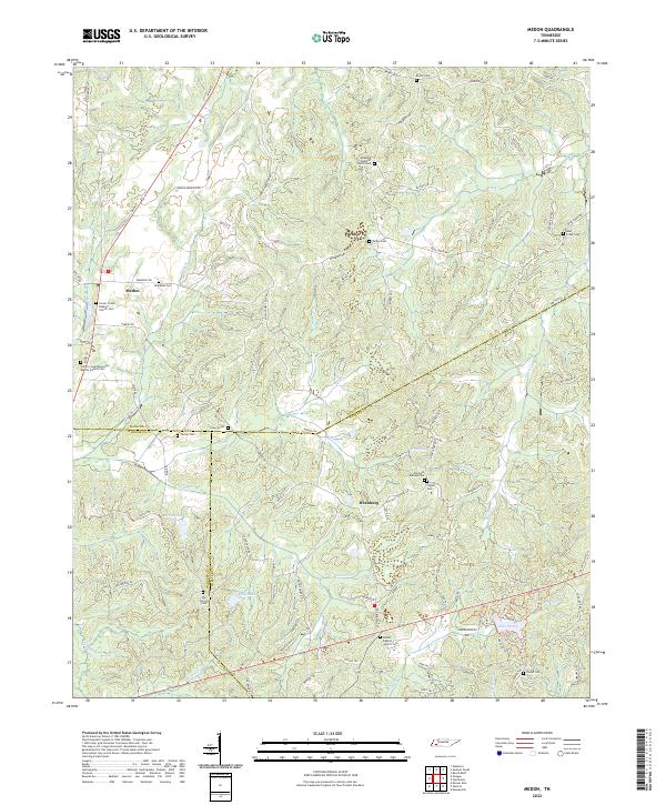 Medon, TN — USGS 7.5-minute topo (2022)