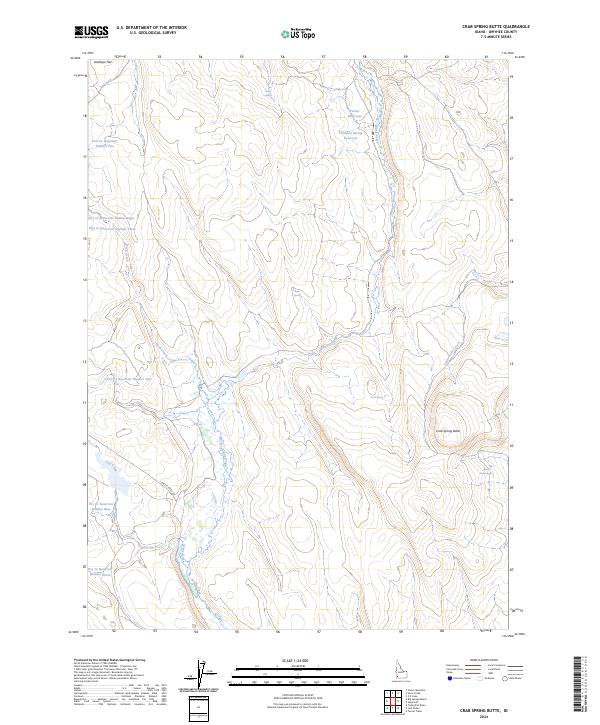 Crab Spring Butte, ID — USGS 7.5-minute topo (2024)