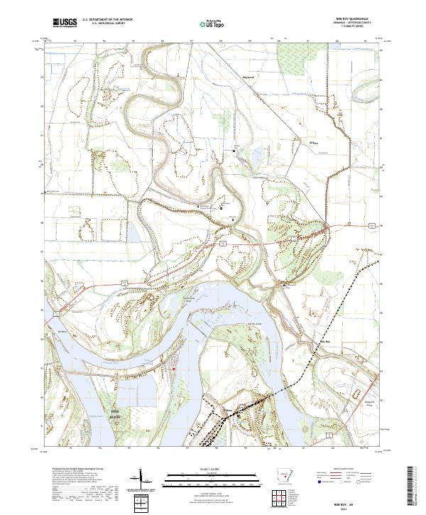 Rob Roy, AR — USGS 7.5-minute topo (2024)