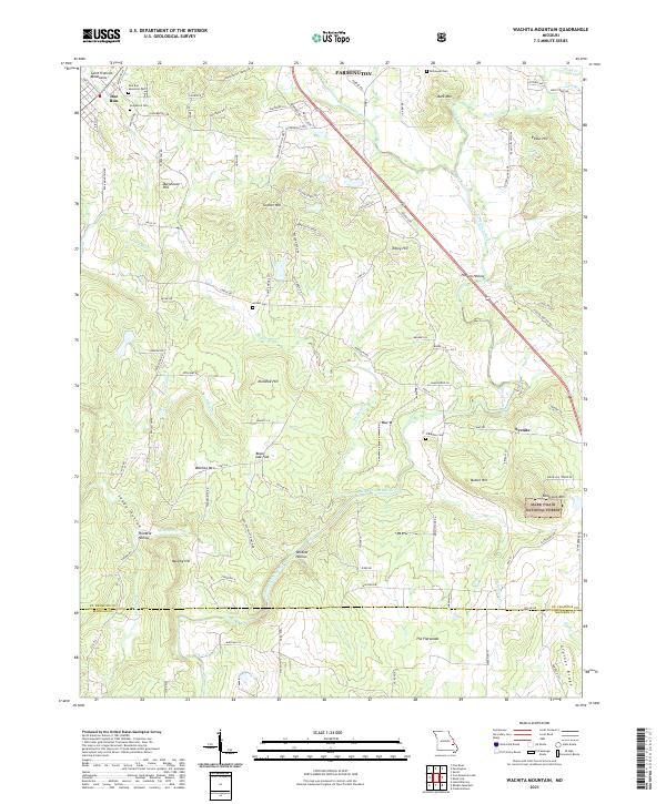Wachita Mountain, MO — USGS 7.5-minute topo (2021)