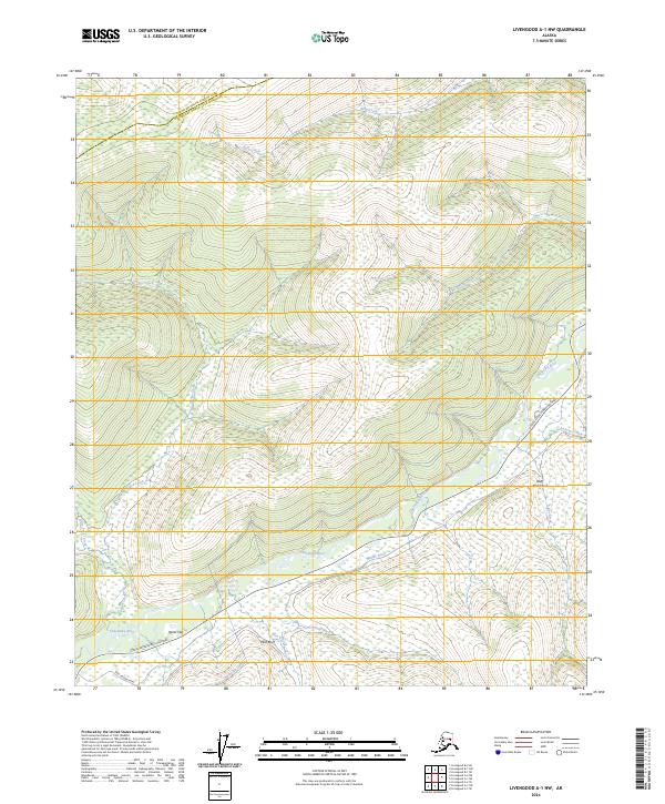 Livengood A-1 NW, AK — USGS 7.5-minute topo (2024)
