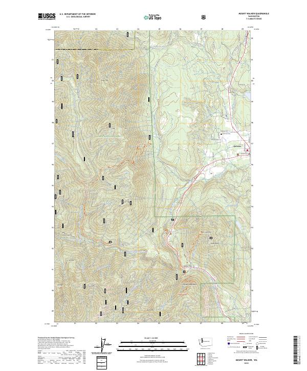 Mount Walker, WA — USGS 7.5-minute topo (2023)