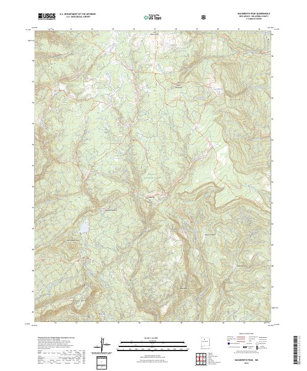 Nacimiento Peak, NM — USGS 7.5-minute topo (2023)