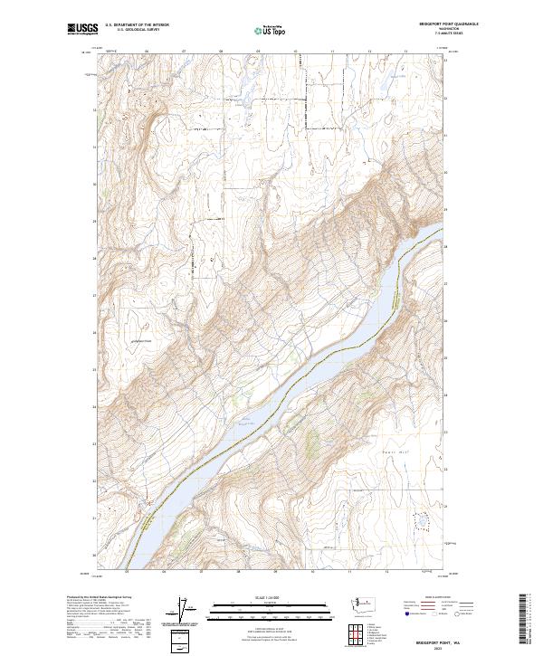 Bridgeport Point, WA — USGS 7.5-minute topo (2023)