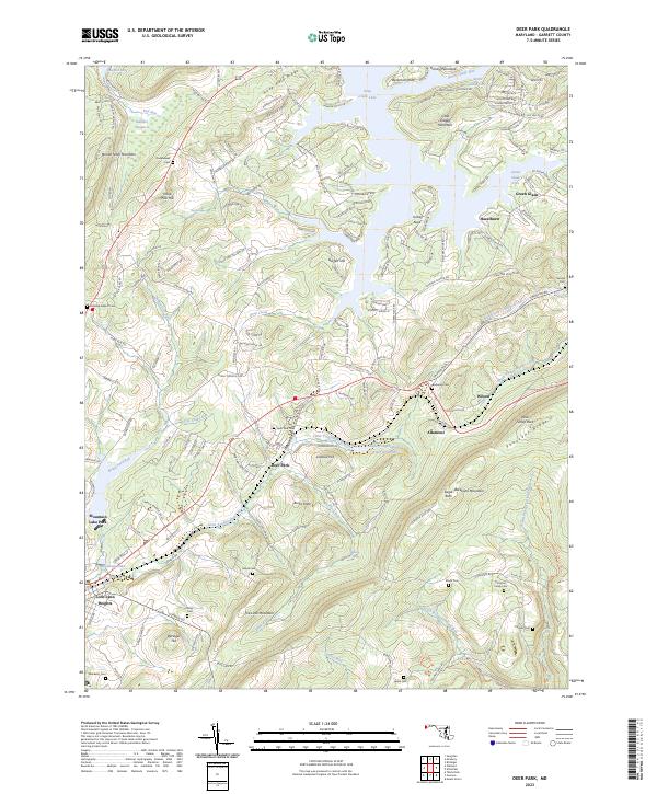 Deer Park, MD — USGS 7.5-minute topo (2023)
