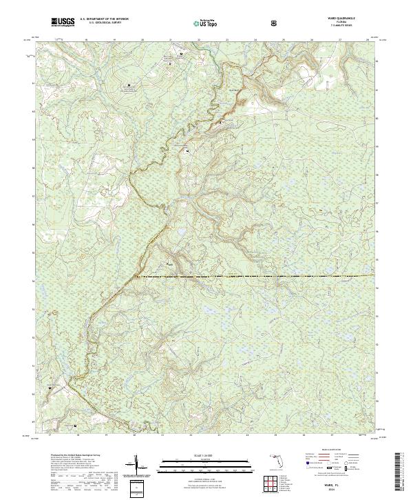 Ward, FL — USGS 7.5-minute topo (2024)