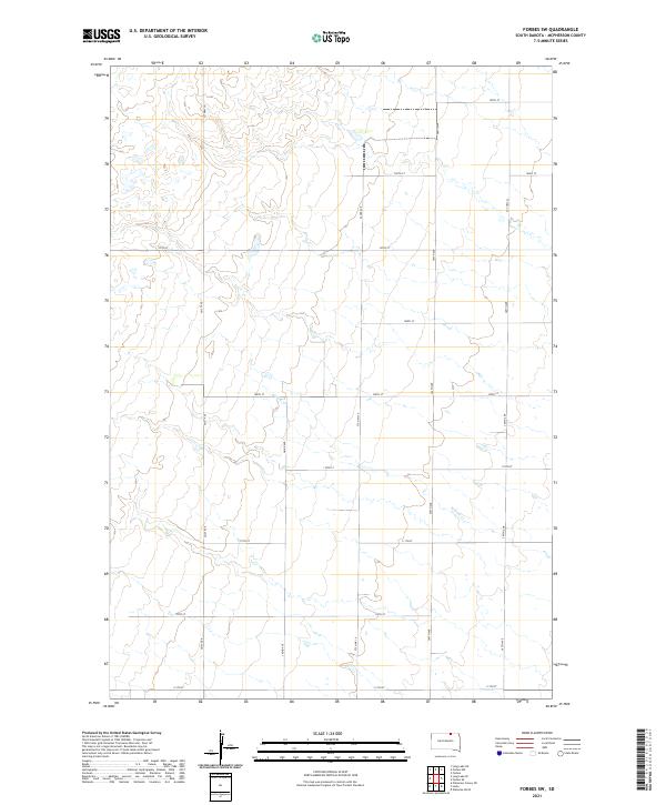 Forbes SW, SD — USGS 7.5-minute topo (2021)