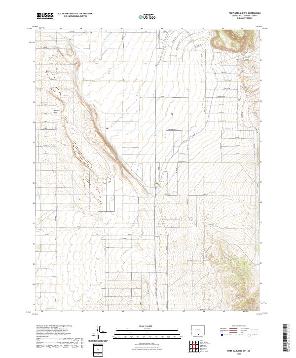 Fort Garland SW, CO — USGS 7.5-minute topo (2022)