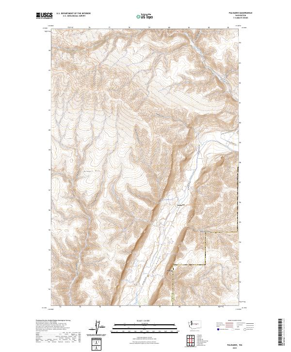 Palisades, WA — USGS 7.5-minute topo (2023)