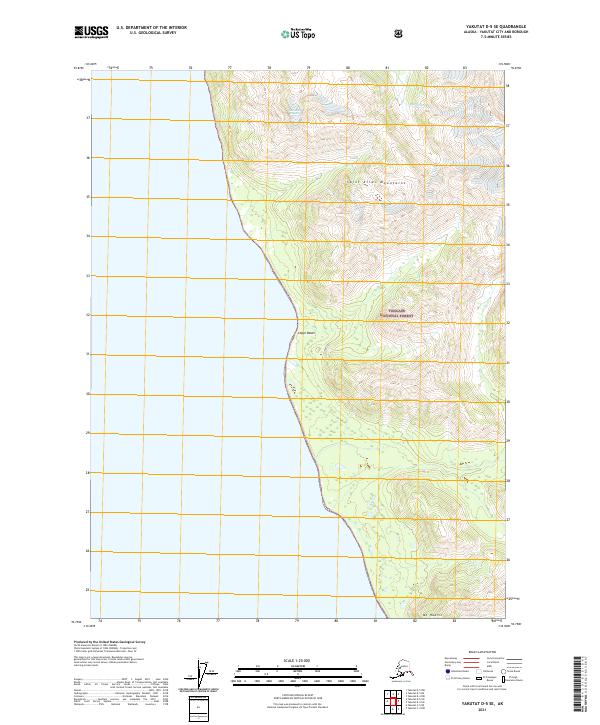 Yakutat D-5 SE, AK — USGS 7.5-minute topo (2021)