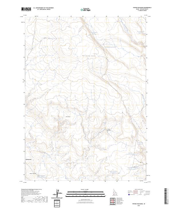 Frying Pan Basin, ID — USGS 7.5-minute topo (2023)